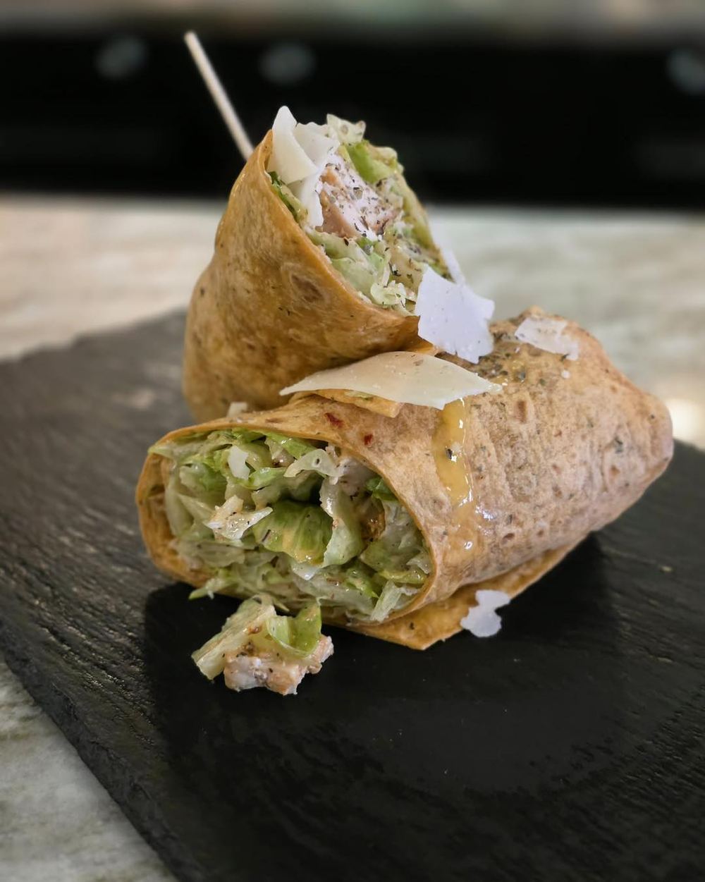 Sandwich wrap at Twysted Vyne